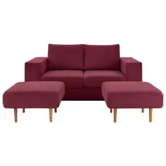 Möbelix 3-sitzer-sofa Looks V-2 Rot Angebot