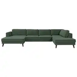 Möbelix Wohnlandschaft Lumber Jack Dunkelgrün Velours Angebot