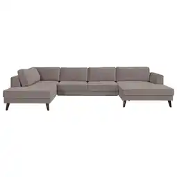 Möbelix Wohnlandschaft Lumber Jack Taupe Velours Angebot
