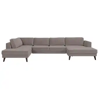 Möbelix Wohnlandschaft Lumber Jack Taupe Velours Angebot