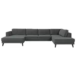 Möbelix Wohnlandschaft Lumber Jack Anthrazit Velours Angebot
