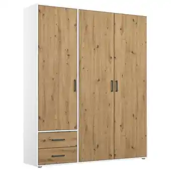 Möbelix Drehtürenschrank Voyager Weiß,eiche Artisan B: 140 cm Angebot