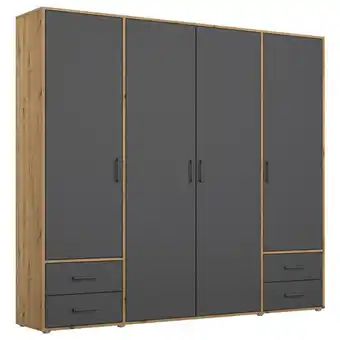 Möbelix Drehtürenschrank Voyager Eiche Artisan,grau B: 187 cm Angebot