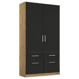 Möbelix Drehtürenschrank Berlin Eiche Artisan/grau B: 91 Cm Angebot