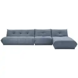 Möbelix Ecksofa Giselle Blaugrau S: 390x185 cm Angebot