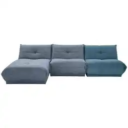 Möbelix Ecksofa Giselle Blaugrau/Petrol S: 185x315 cm Angebot