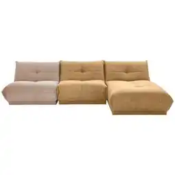 Möbelix Ecksofa Giselle Hellbraun/Taupe S: 315x185 cm Angebot