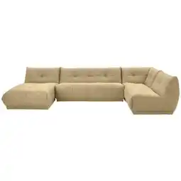 Möbelix Wohnlandschaft Giselle Beige Lederlook Angebot