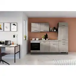 Möbelix Einbauküche Küchenblock Möbelix Ip120 Grau B: 240 Cm Angebot