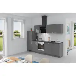 Möbelix Küchenzeile Win M. Geräte Einbauküche Küchenblock Möbelix 280 Cm Anthrazit Angebot