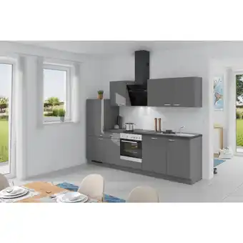 Möbelix Küchenzeile Win M. Geräte Einbauküche Küchenblock Möbelix 280 Cm Anthrazit Angebot
