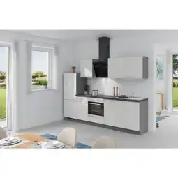 Möbelix Küchenzeile Win M. Geräte 280 Cm Weiß / Anthrazit Angebot