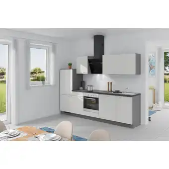 Möbelix Küchenzeile Win M. Geräte 280 Cm Weiß / Anthrazit Angebot