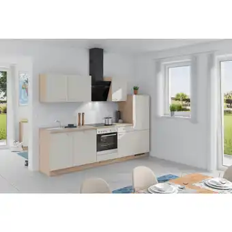 Möbelix Küchenzeile Win M. Geräte 280 Cm Magnolia / Wildeiche Angebot