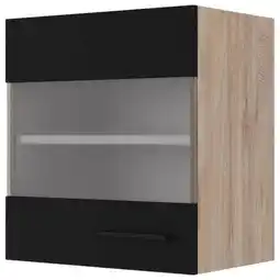 Möbelix Küchenoberschrank Capri Eiche/Schwarz Angebot