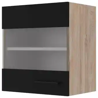 Möbelix Küchenoberschrank Capri Eiche/Schwarz Angebot