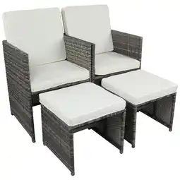 Möbelix Gartensessel-Set 4-Tlg. Raloso Metall/Kunststoff/Textil Angebot