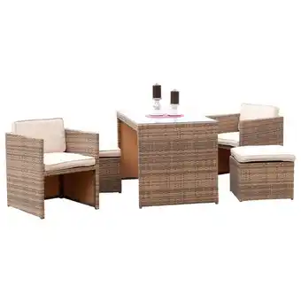 Möbelix Gartengarnitur 11-Tlg Merano Kunststoff mit Kissen Angebot
