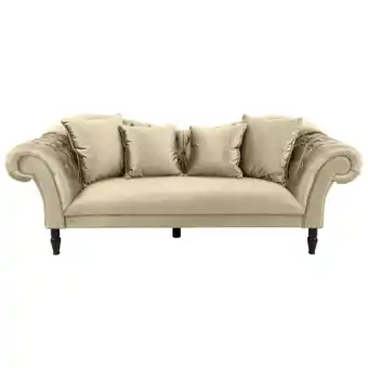 Möbelix 3-Sitzer-Sofa Cupido Beige Samt Angebot