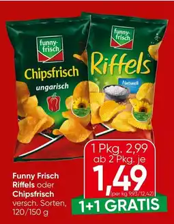Spar Funny frisch riffels oder chipsfrisch Angebot