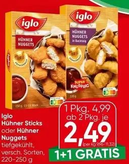 Spar Iglo hühner nuggets Angebot