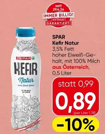 Spar SPAR Kefir Natur Angebot