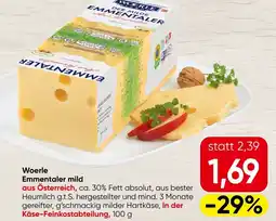 Spar Woerle Emmentaler mild Angebot