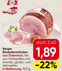 Spar Berger Backofenschinken Angebot