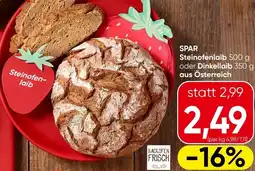 Spar Spar steinofenlaib Angebot