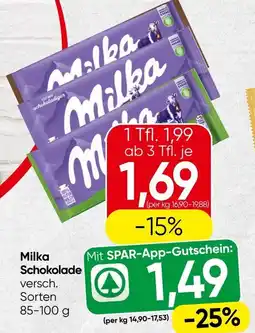 Spar Milka schokoladiger Angebot