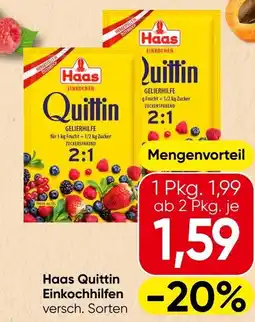 Spar Haas Quittin Einkochhilfen Angebot