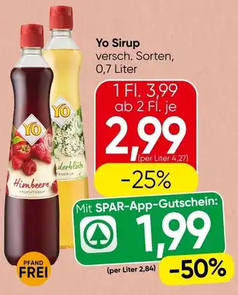 Spar Yo Sirup Angebot