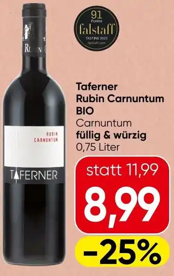 Spar Taferner rubin carnuntum bio Angebot
