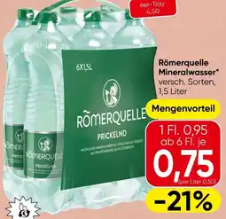 Spar Römerquelle Mineralwasser Angebot