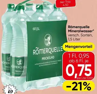 Spar Römerquelle Mineralwasser Angebot