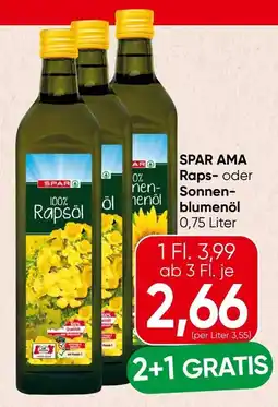 Spar SPAR AMA Raps- oder Sonnenblumenöl Angebot
