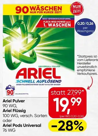Spar Ariel Angebot