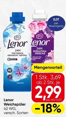 Spar Lenor weichspüler Angebot