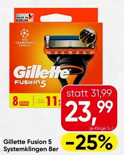 Spar Gillette Fusion Angebot