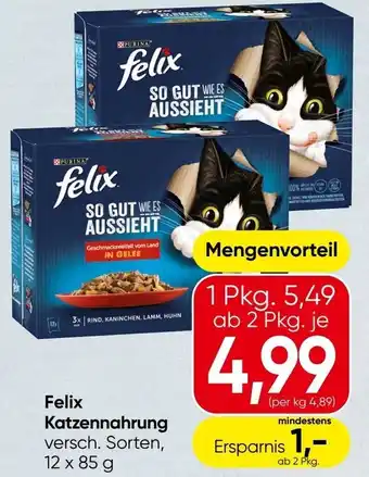 Spar Felix Katzennahrung Angebot
