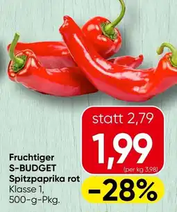 Spar Fruchtiger s-budget spitzpaprika Angebot