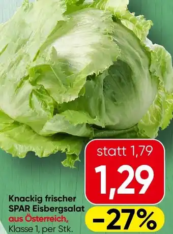 Spar Knackig frischer spar eisbergsalat Angebot