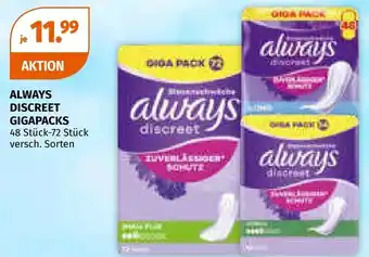 Müller Always discreet gigapacks Angebot