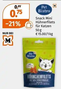 Müller Snack Mini Hühnerfilets für Katzen Angebot