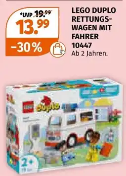 Müller LEGO DUPLO RETTUNGS- WAGEN MIT FAHRER Angebot