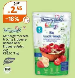 Müller Gefriergetrocknete früchte erdbeere- banane oder erdbeere-apfel Angebot