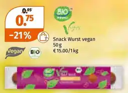 Müller Snack wurst vegan Angebot
