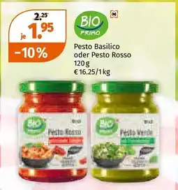 Müller Pesto basilico oder pesto rosso Angebot