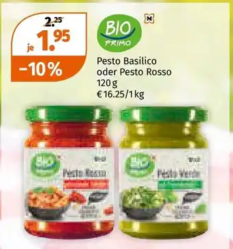 Müller Pesto basilico oder pesto rosso Angebot