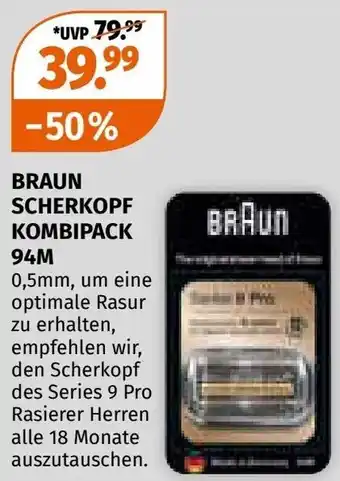 Müller Braun scherkopf kombipack Angebot